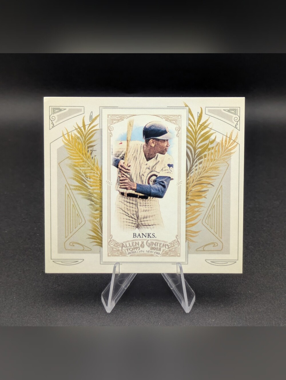 2012 Topps Allen & Ginter Box Loader Box Topper Ernie Banks #N43-5 Chicago Cubs